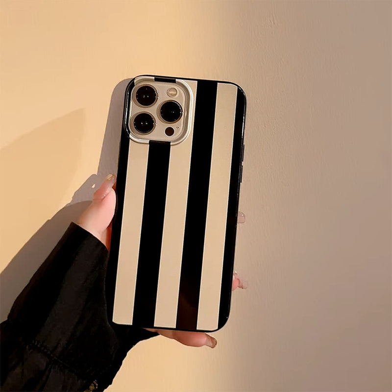 black white striped iphone case boogzel clothing