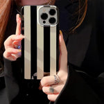 black white striped iphone case boogzel clothing