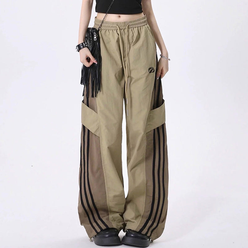 blokette style cargo stripe pants boogzel clothing