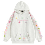 Blokette Aesthetic Floral Embroidery Hoodie