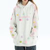 Blokette Aesthetic Floral Embroidery Hoodie