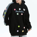 Blokette Aesthetic Floral Embroidery Hoodie