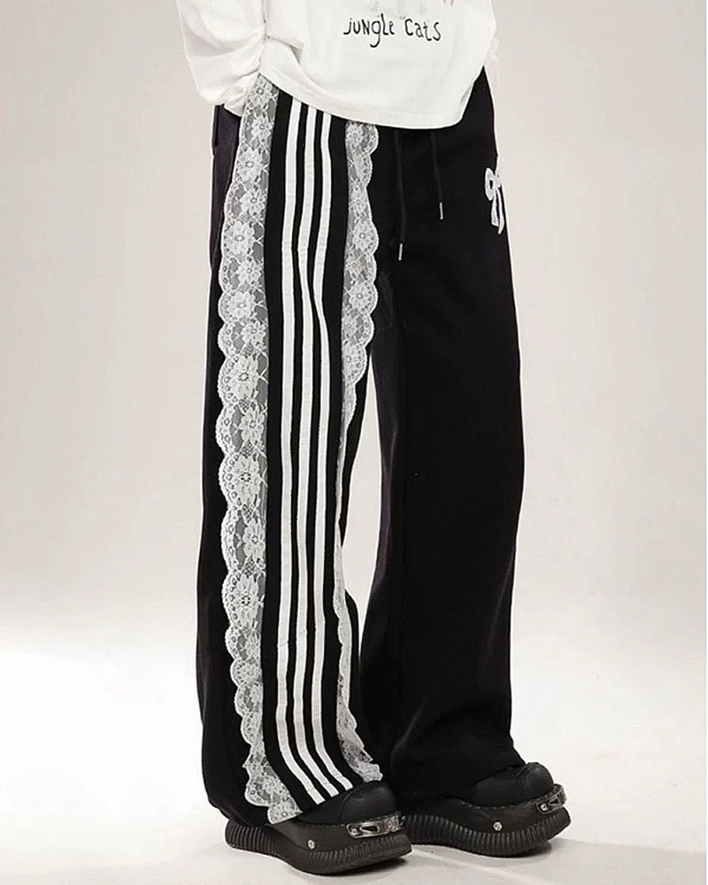 Aesthetic striped pants online