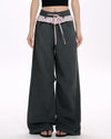 blokette aesthetic wide leg trousers boogzel clothing