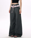 blokette aesthetic wide leg trousers boogzel clothing