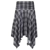 blokette asymmetrical plaid skirt boogzel clothing