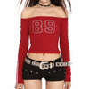 blokette jersey style 89 rhinestone top boogzel clothing