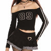blokette jersey style 89 rhinestone top boogzel clothing