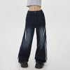 blokette side stripe wide leg jeans boogzel clothing