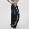 blokette side stripe wide leg jeans boogzel clothing