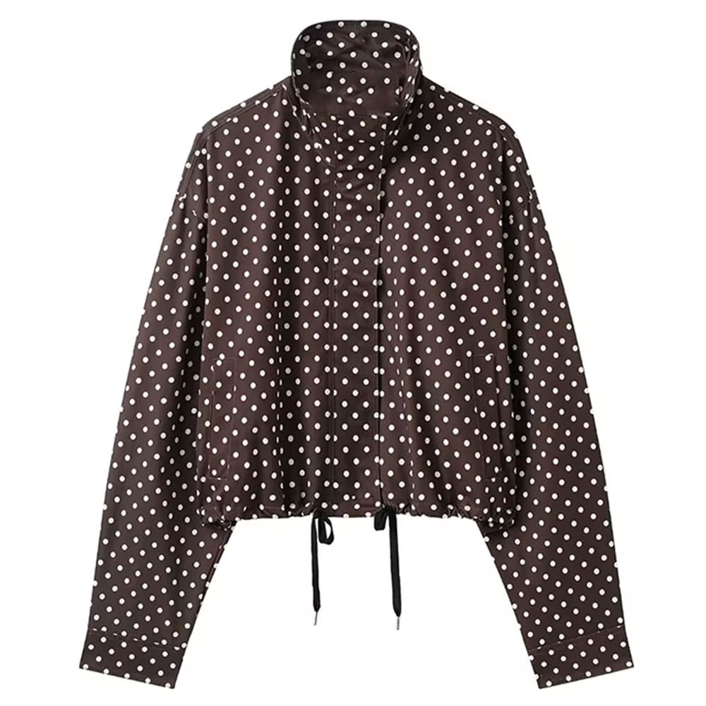 blokette style polka dot jacket boogzel clothing
