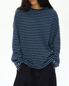 blue striped long sleeve t-shirt boogzel clothing