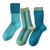 blue and green patterned socks boogzel clothing