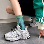 blue and green patterned socks boogzel clothing