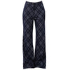 blue plaid wide leg pants boogzel clothing