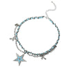 blue star choker necklace boogzel clothing