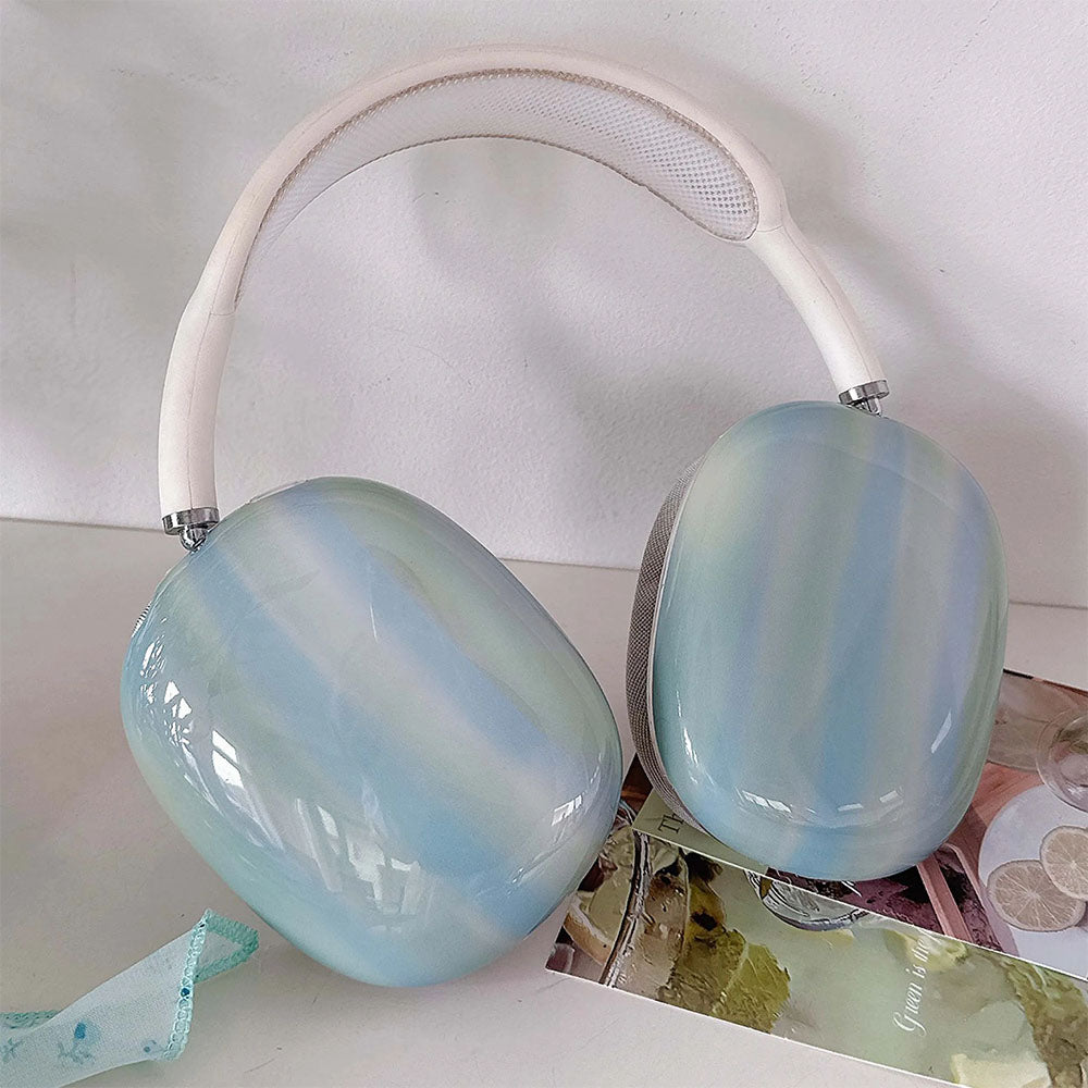 blue stripe airpods max case boogzel clothing