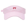 bow embroidery tennis visor boogzel clothing