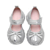 silver bow chunky mary janes boogzel clothing