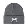 bow embroidery beanie hat boogzel clothing