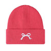 bow embroidery beanie hat boogzel clothing