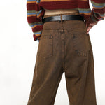 brown aesthetic jeans boogzel clothing