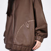 brown leather bomber jacket boogzel clothing