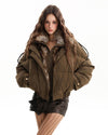 brown puffer jacket boogzel clothing