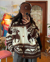 brown reindeer knit hooded cardigan boogzel clothing