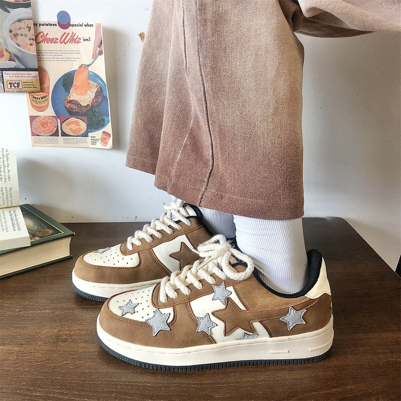 brown-star-aesthetic-sneakers-boogzel