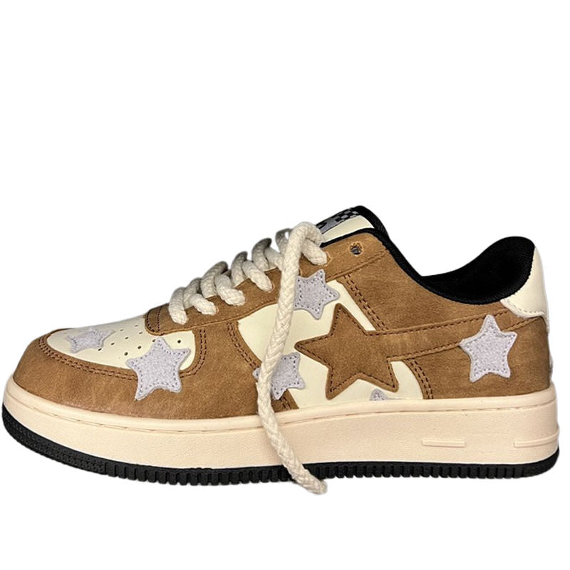 brown-star-aesthetic-sneakers-boogzel