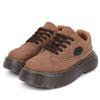 Brown Aesthetic Platform Oxford Shoes