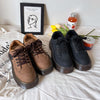 Brown Aesthetic Platform Oxford Shoes