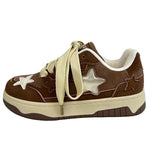 brown star sneakers boogzel clothing