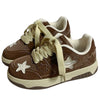 brown star sneakers boogzel clothing