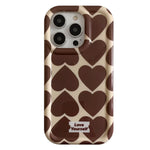 brown heart iphone case boogzel clothing