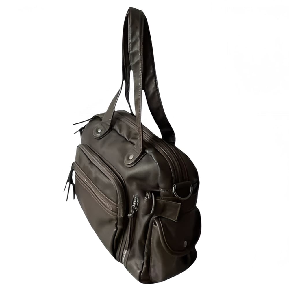 brown multi pocket shoulder bag boogzel clothing