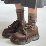 brown platform oxford boots boogzel clothing