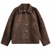 brown suede jacket boogzel clothing
