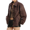 brown suede jacket boogzel clothing