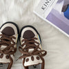 brown wave skater sneakers boogzel clothing