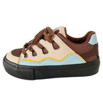 brown wave skater sneakers boogzel clothing