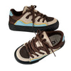 brown wave skater sneakers boogzel clothing