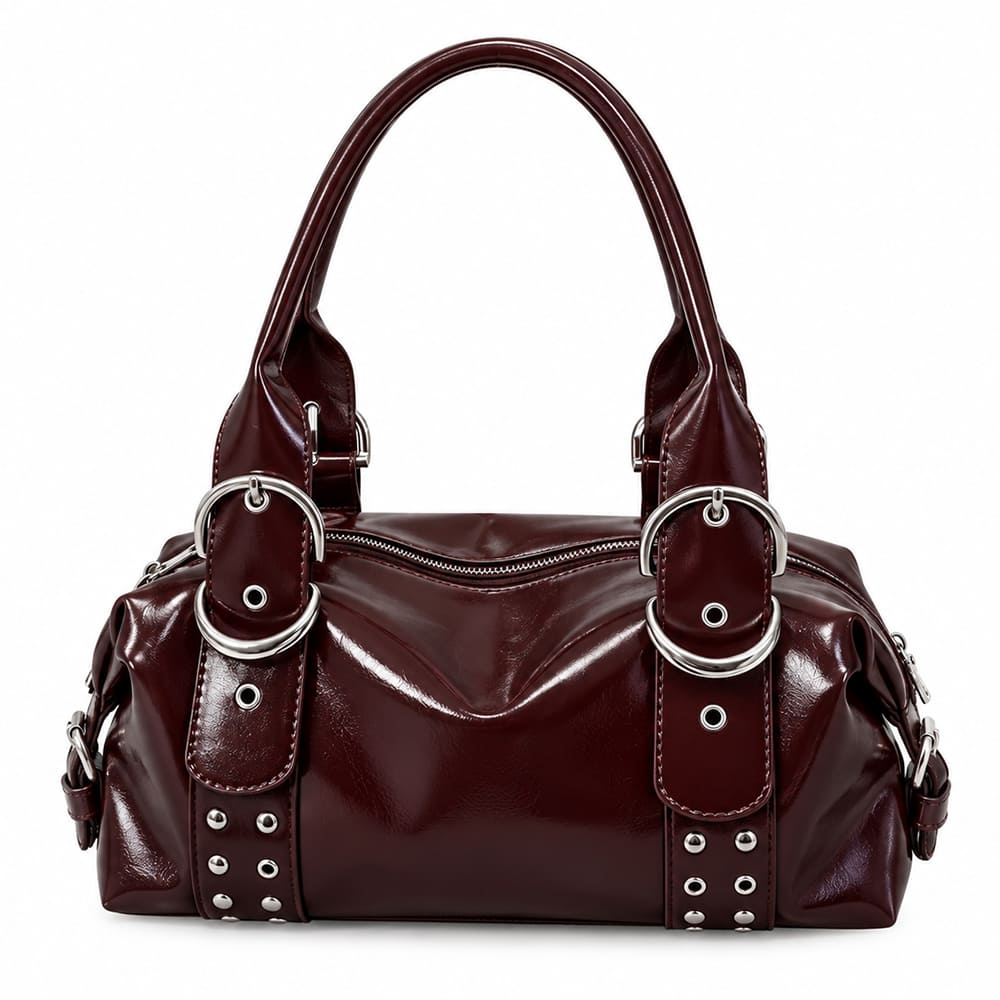 buckle studded y2k shoulder bag boogzel clothing