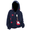 bunny ears hoodie with guitar patch boogzel clothing