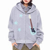 bunny ears hoodie with guitar patch boogzel clothing