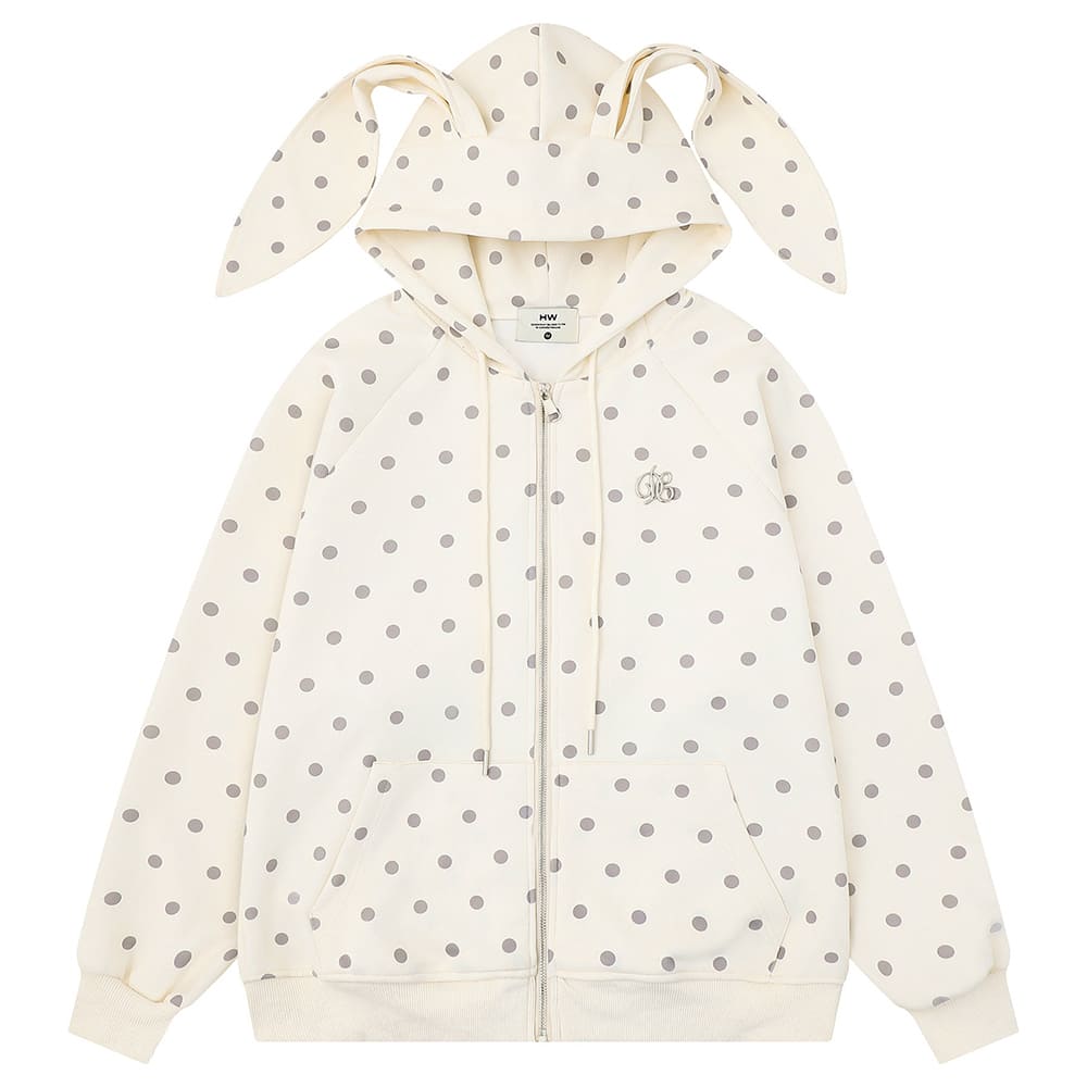 bunny polka dot hoodie pants co ord boogzel clothing