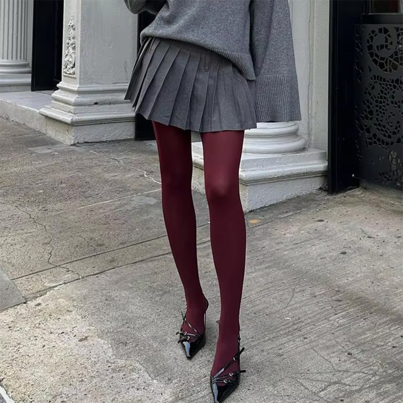 Burgundy Stockings Burgundy Stockings