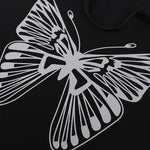 Downtown Girl Butterfly Crop Tee boogzel clothing
