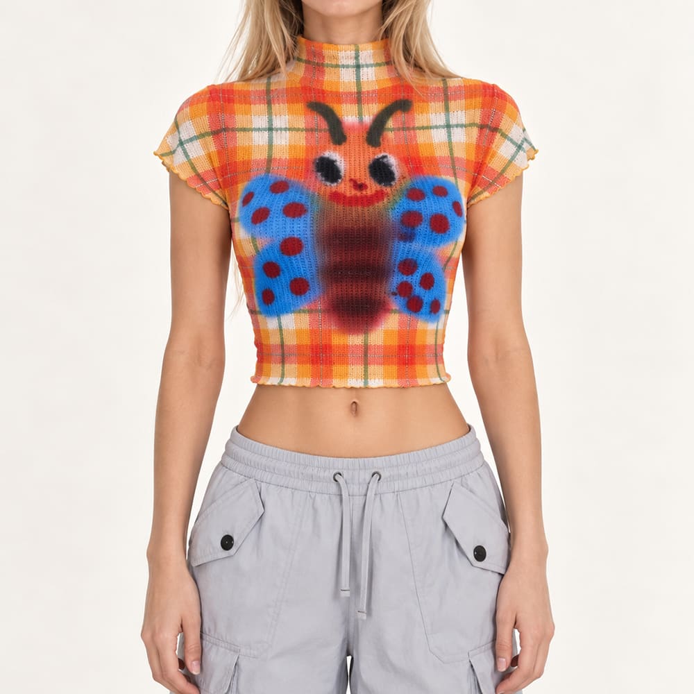 butterfly buzz mesh top boogzel clothing